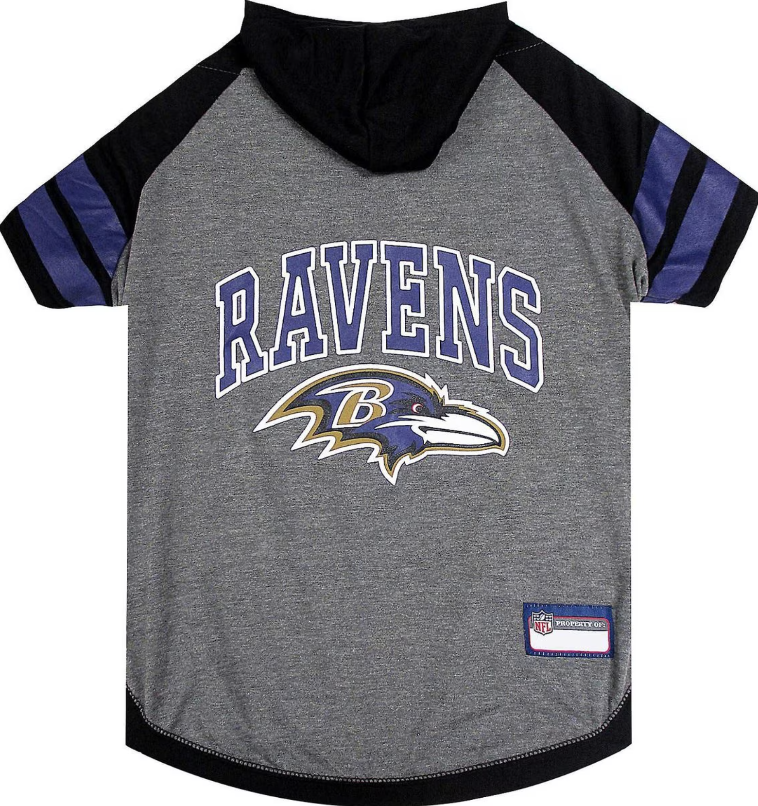 Pets First Sport Team Dog & Cat Hoodie T-Shirt, Baltimore Ravens