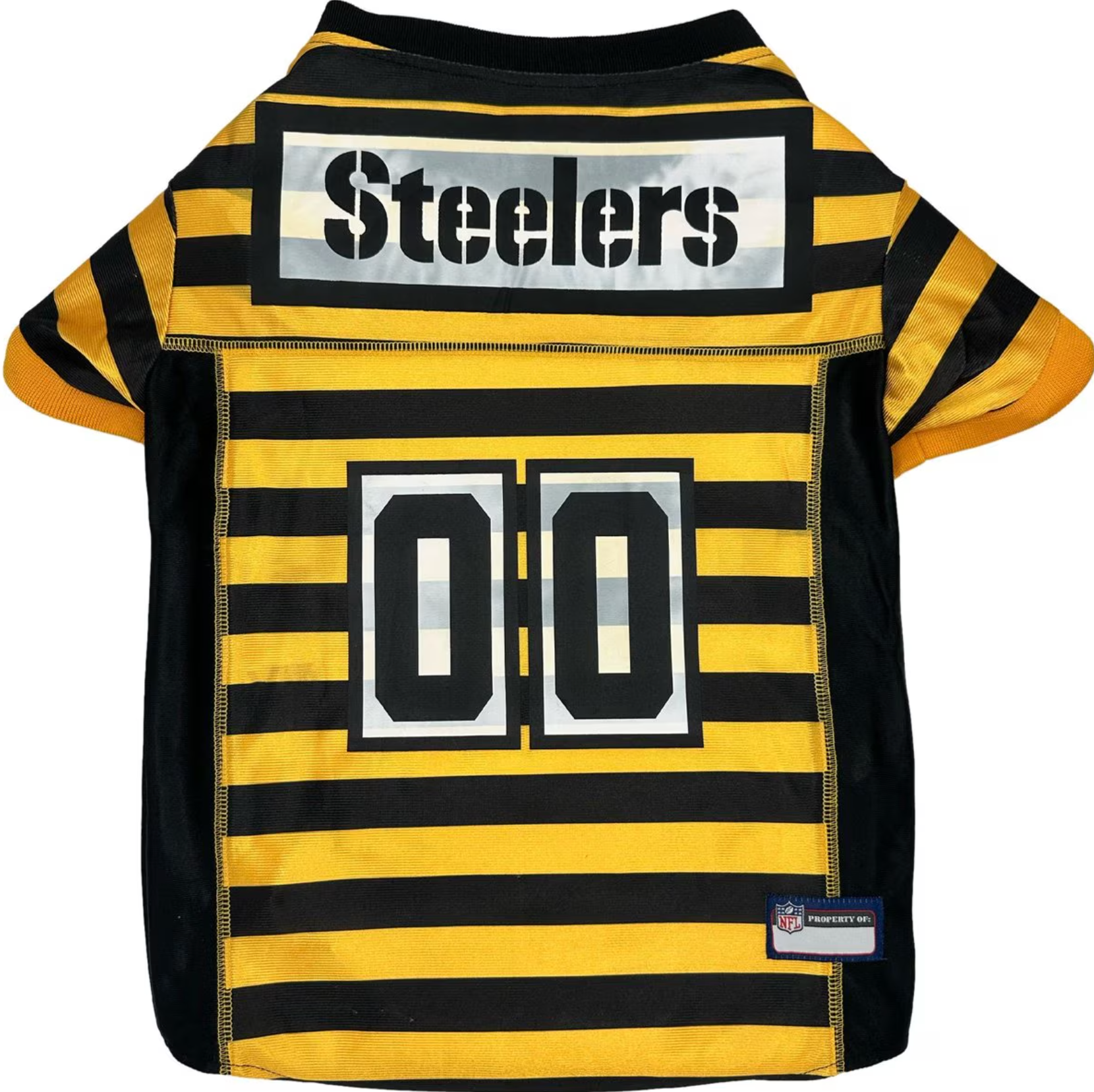 Pets First NFL Pittsburgh Steelers Bumble Bee Throwback Dog & Cat Jersey