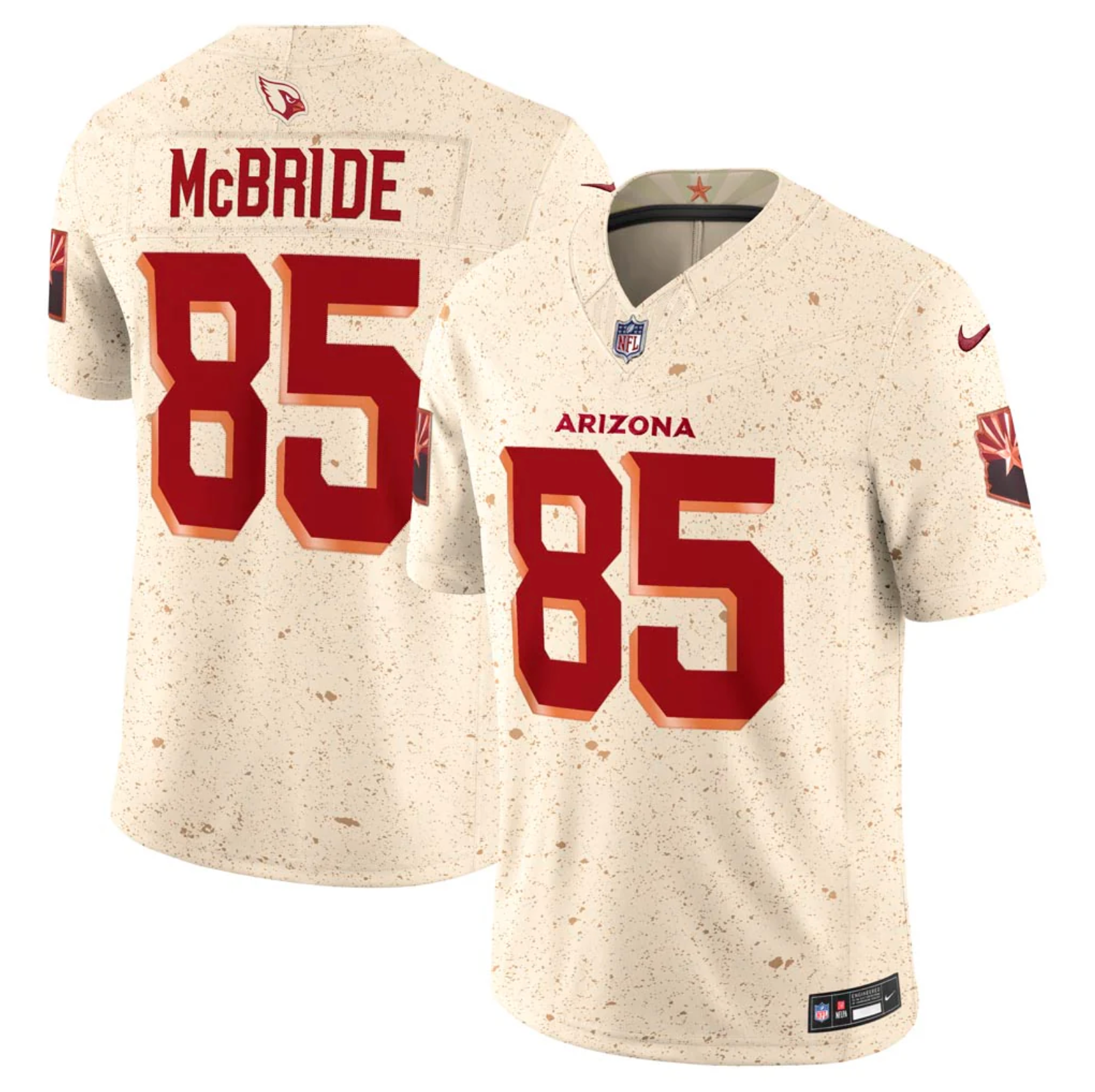 NFL Arizona Cardinals Trey McBride Nike Rivalries Limited Jersey - Tan