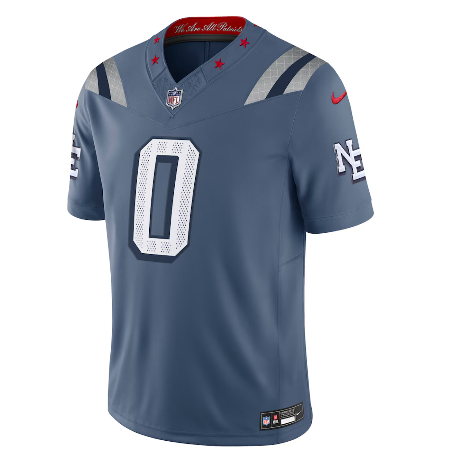 Men's New England Patriots Christian Gonzalez Nike Storm Blue 2025 Rivalries Collection Limited Jersey