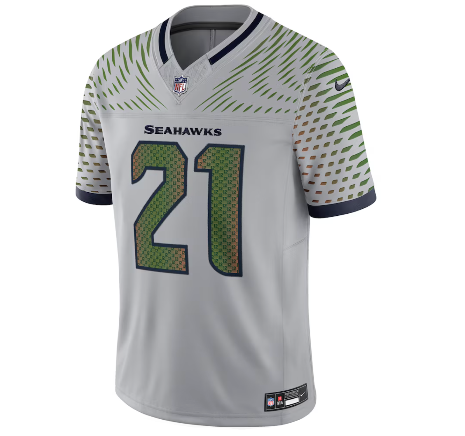 Men's Seattle Seahawks Devon Witherspoon Nike Wolf Gray 2025 Rivalries Collection Limited Jersey