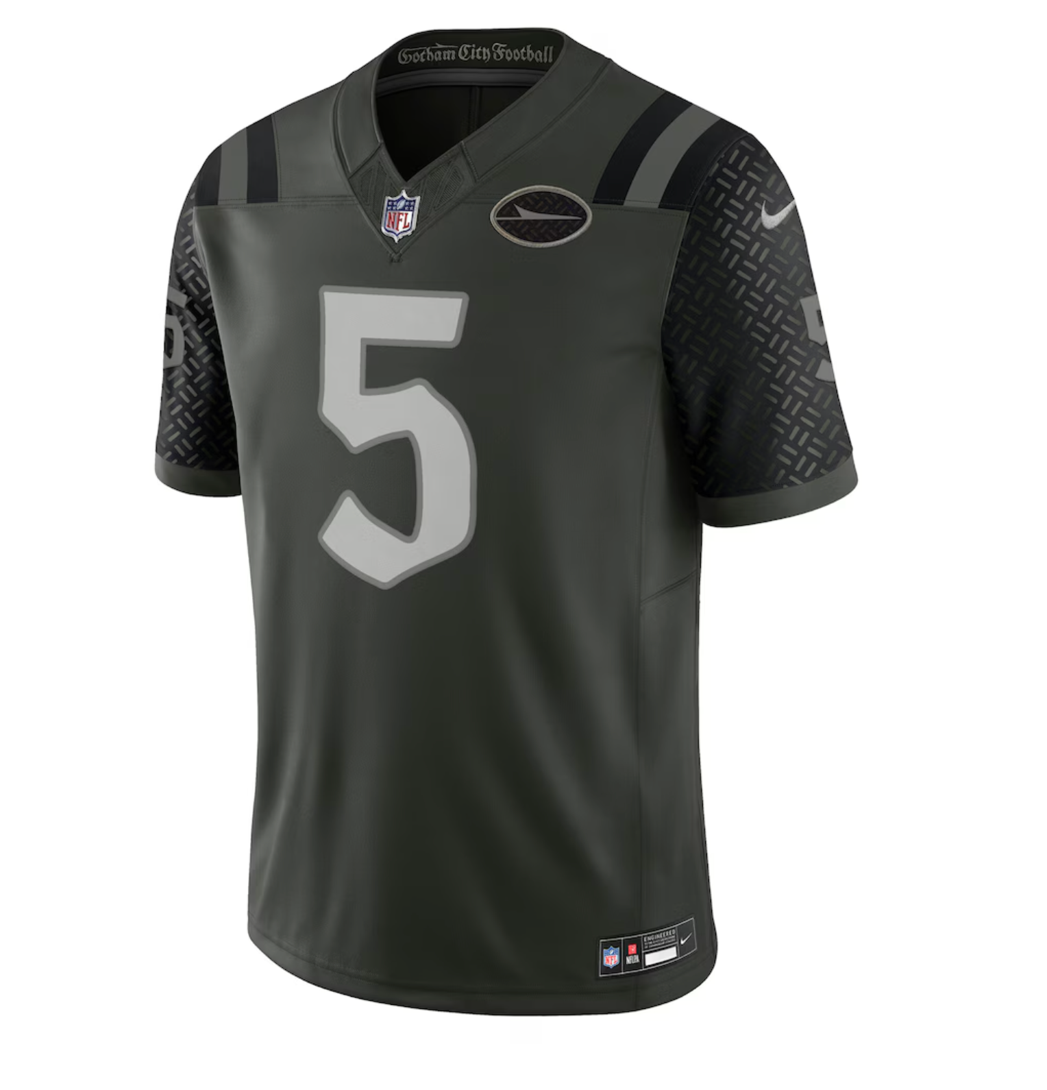 Men's New York Jets Garrett Wilson Nike Gotham Green 2025 Rivalries Collection Limited Jersey
