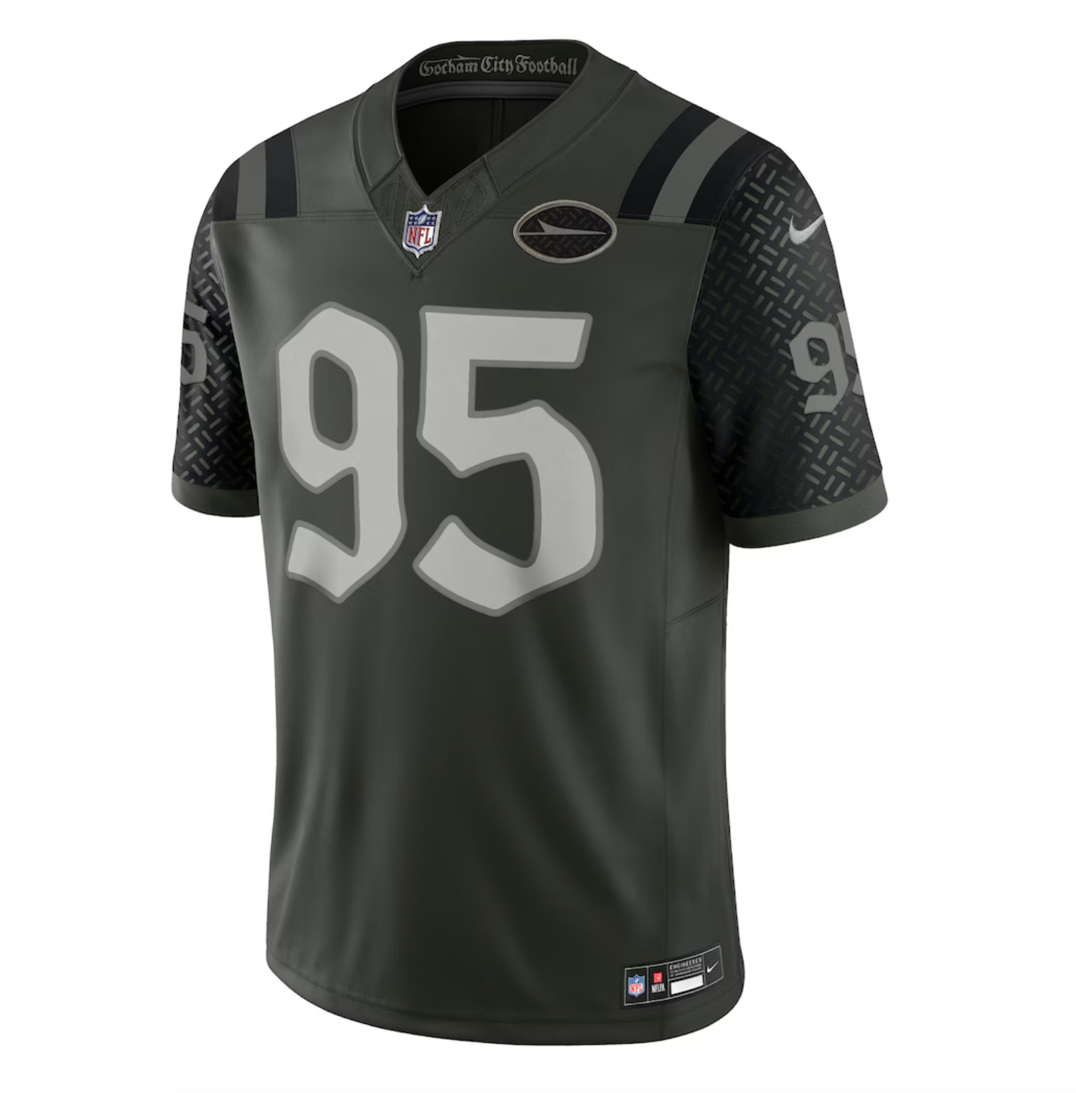 Men's New York Jets Quinnen Williams Nike Gotham Green 2025 Rivalries Collection Limited Jersey