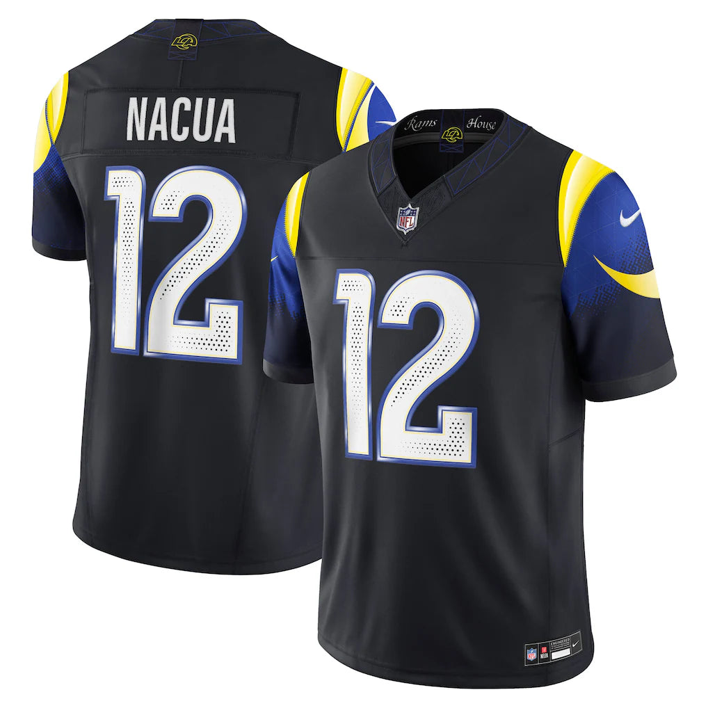 Men's Los Angeles Rams Puka Nacua Nike Midnight Blue 2025 Rivalries Collection Limited Jersey