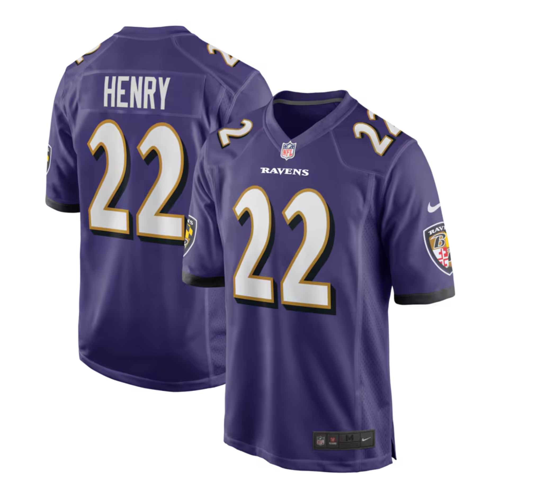 Men's Baltimore Ravens Derrick Henry Nike Purple Game Player Jersey