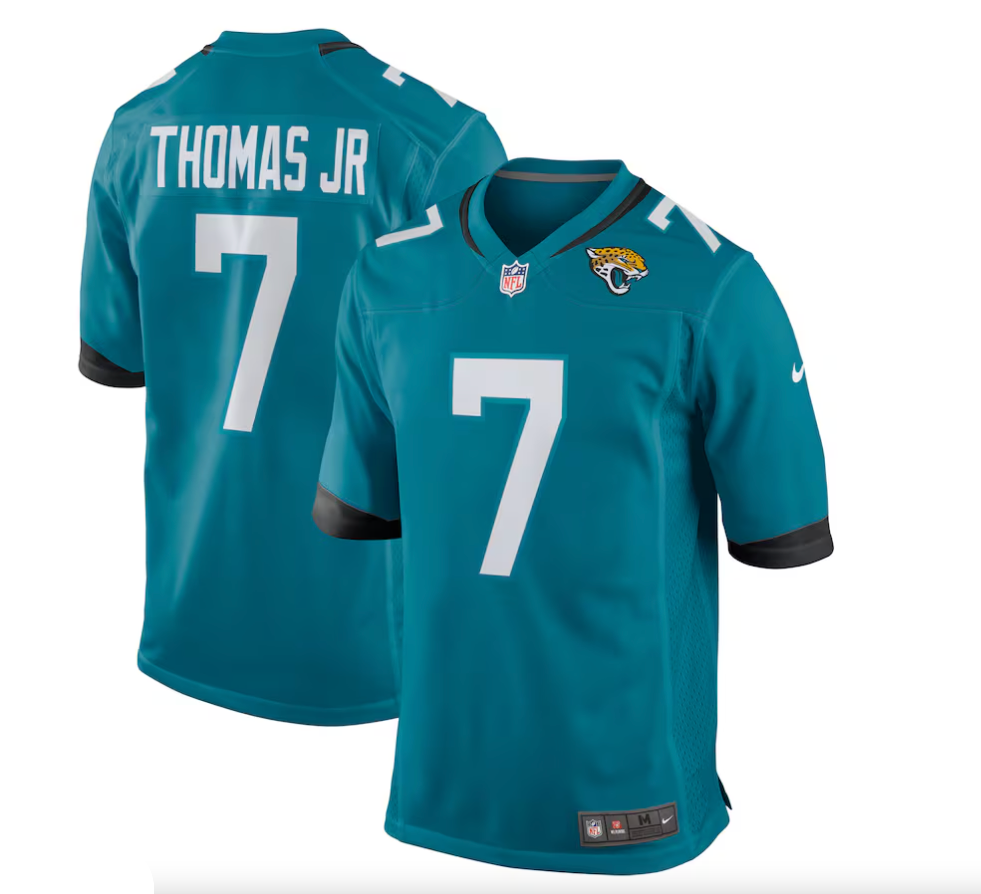 Men's Jacksonville Jaguars Brian Thomas Jr Nike Teal Player Game Jersey