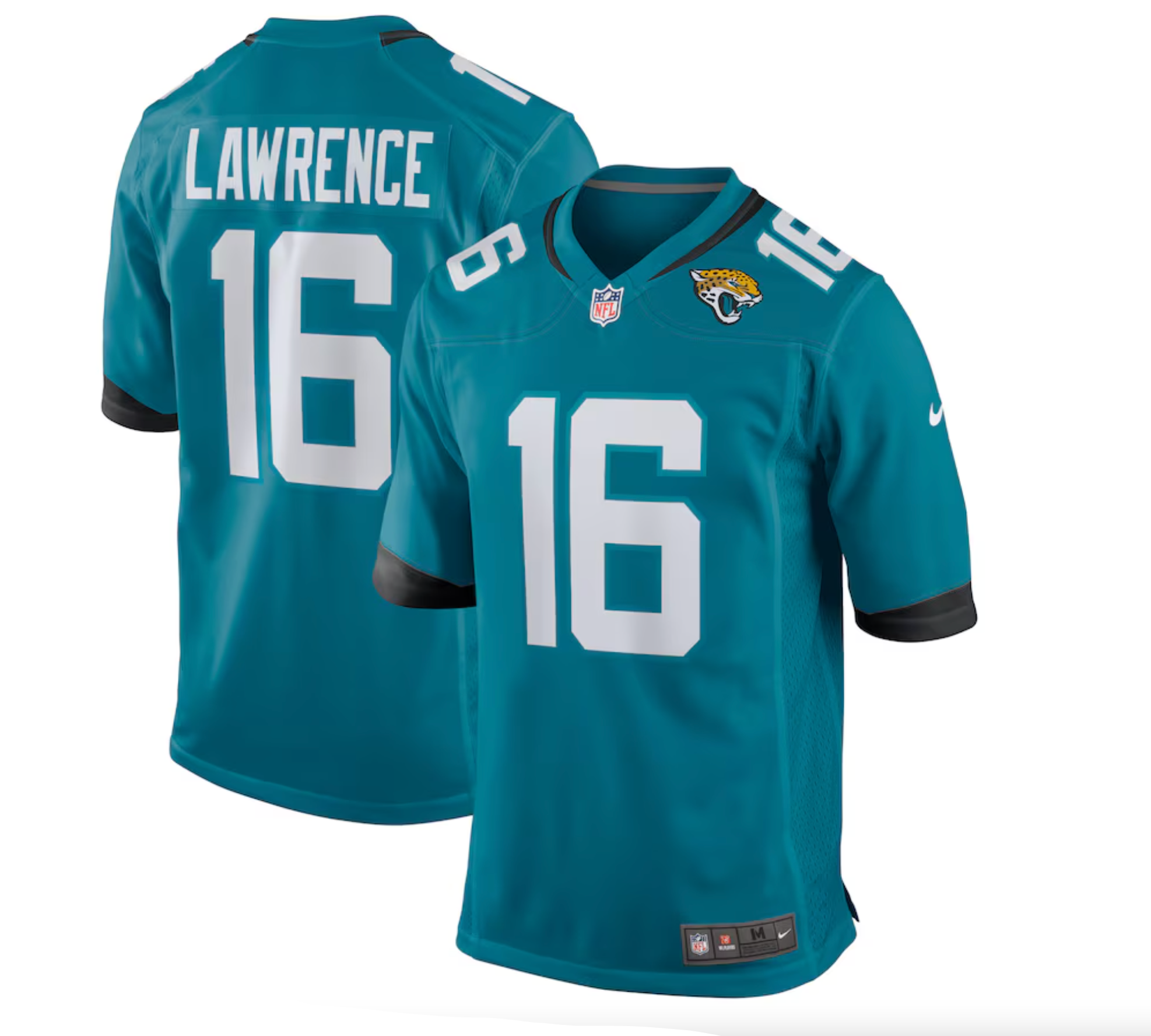 Men's Jacksonville Jaguars Trevor Lawrence Nike Teal Home Game Jersey