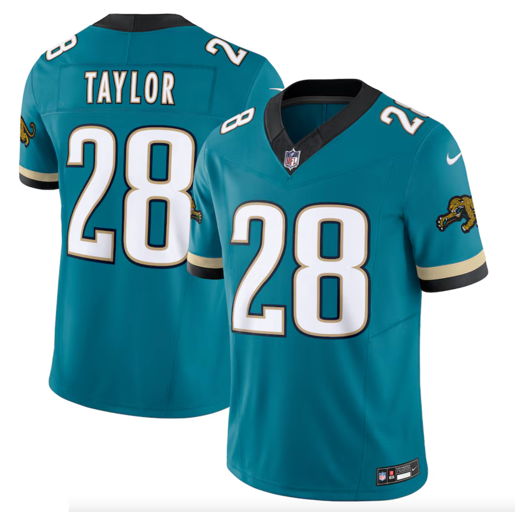 Men's Jacksonville Jaguars Fred Taylor Nike Teal Prowler Throwback Vapor F.U.S.E. Limited Retired Player Jersey