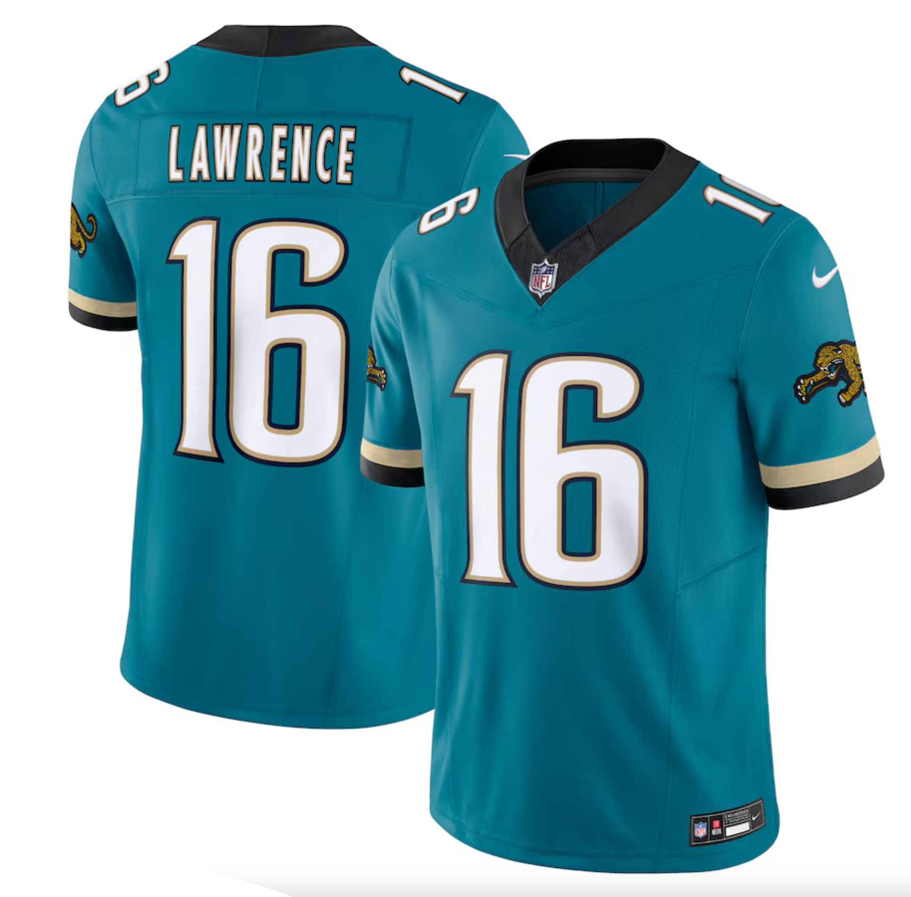 Men's Jacksonville Jaguars Trevor Lawrence Nike Teal Prowler Throwback Vapor F.U.S.E. Limited Jersey