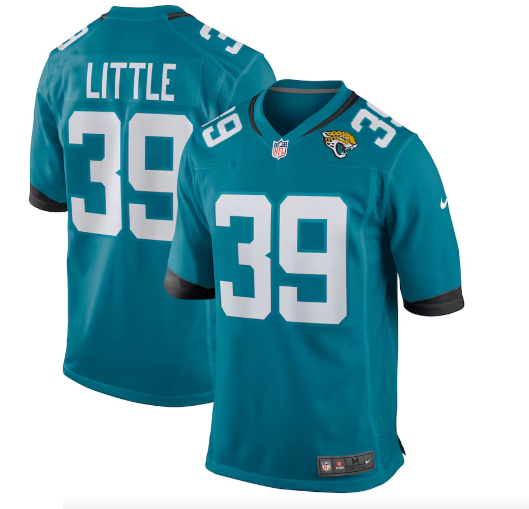 Men's Jacksonville Jaguars Cam Little Nike Teal Team Game Jersey