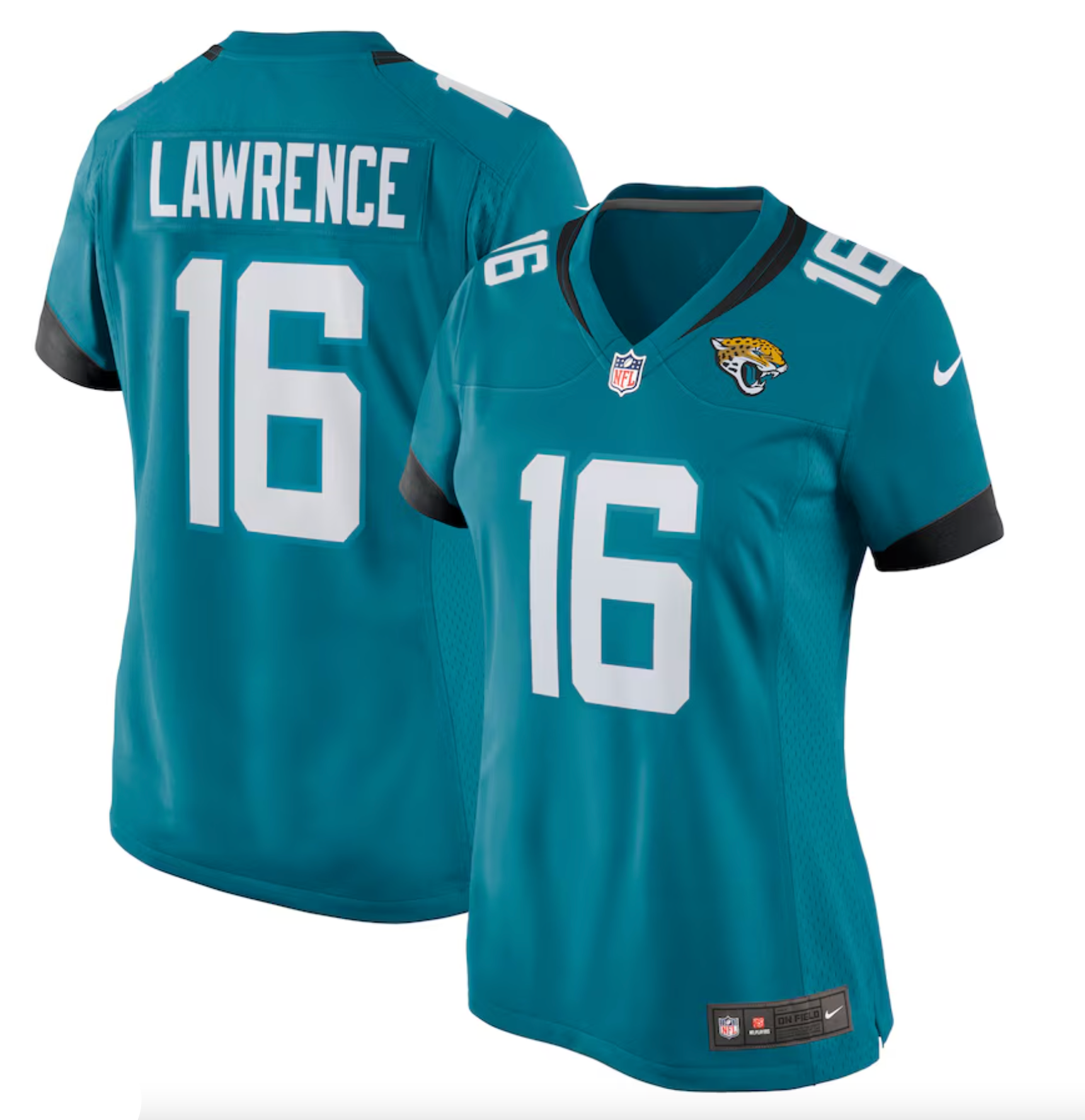 Women's Jacksonville Jaguars Trevor Lawrence Nike Teal Game Jersey
