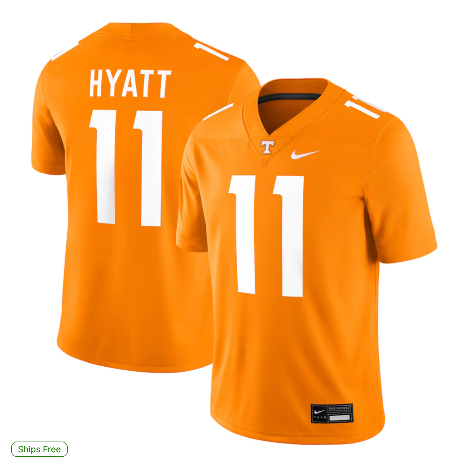 Jalin Hyatt Tennessee Volunteers Nike Player Game Jersey - Tennessee Orange