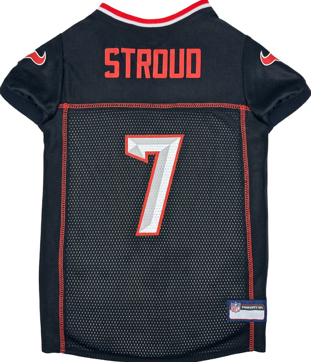 Pets First NFL Player Dog Jersey, C.J. Stroud, Texans