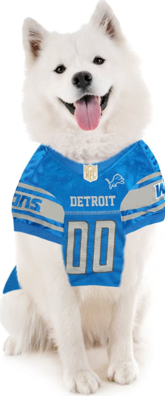 Pets First NFL Dog & Cat Mesh Jersey, Detroit Lions