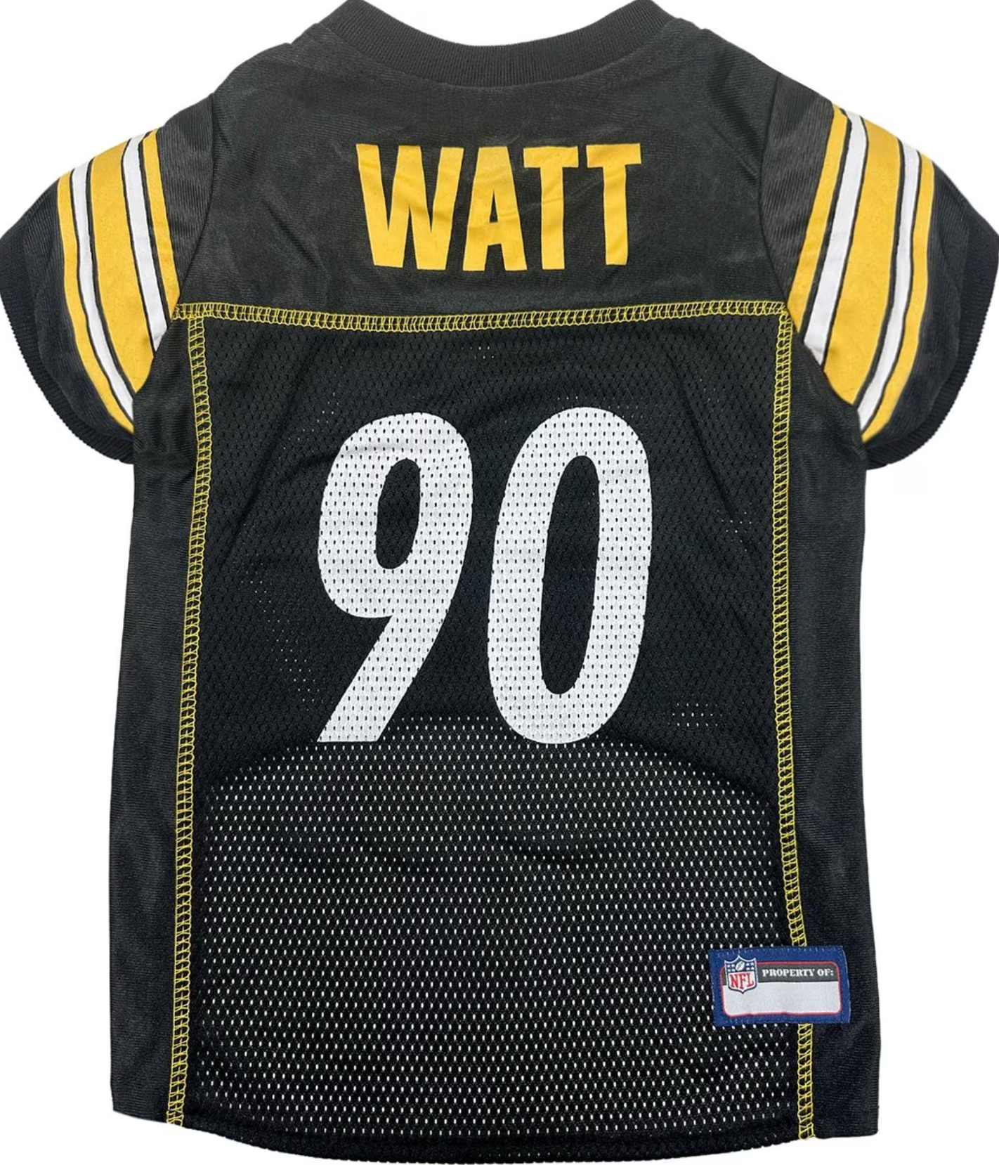 Pets First NFL Player Dog Jersey, T.J. Watt, Pittsburgh Steelers