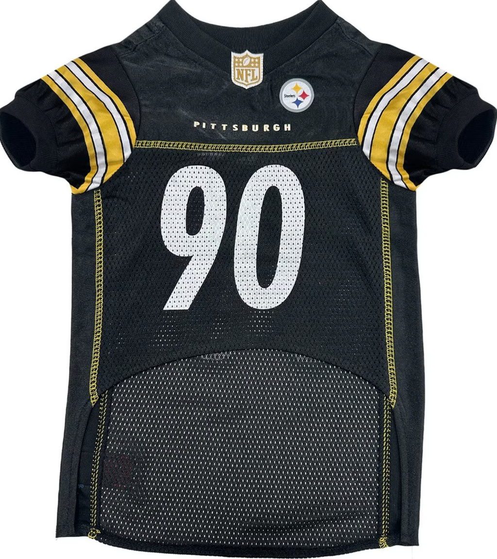 Pets First NFL Player Dog Jersey, T.J. Watt, Pittsburgh Steelers