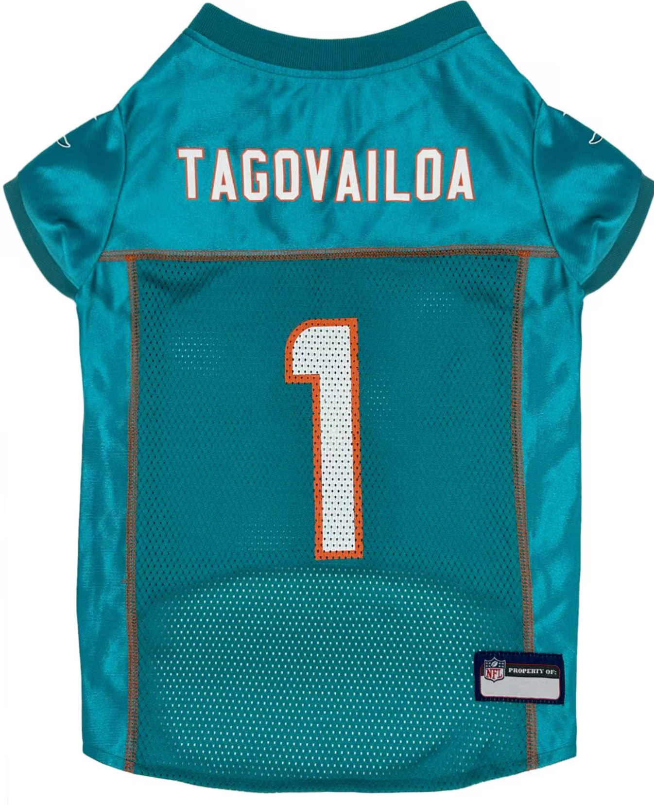 Pets First NFLPA Tua Tagovailoa Dog & Cat Jersey, Miami Dolphins