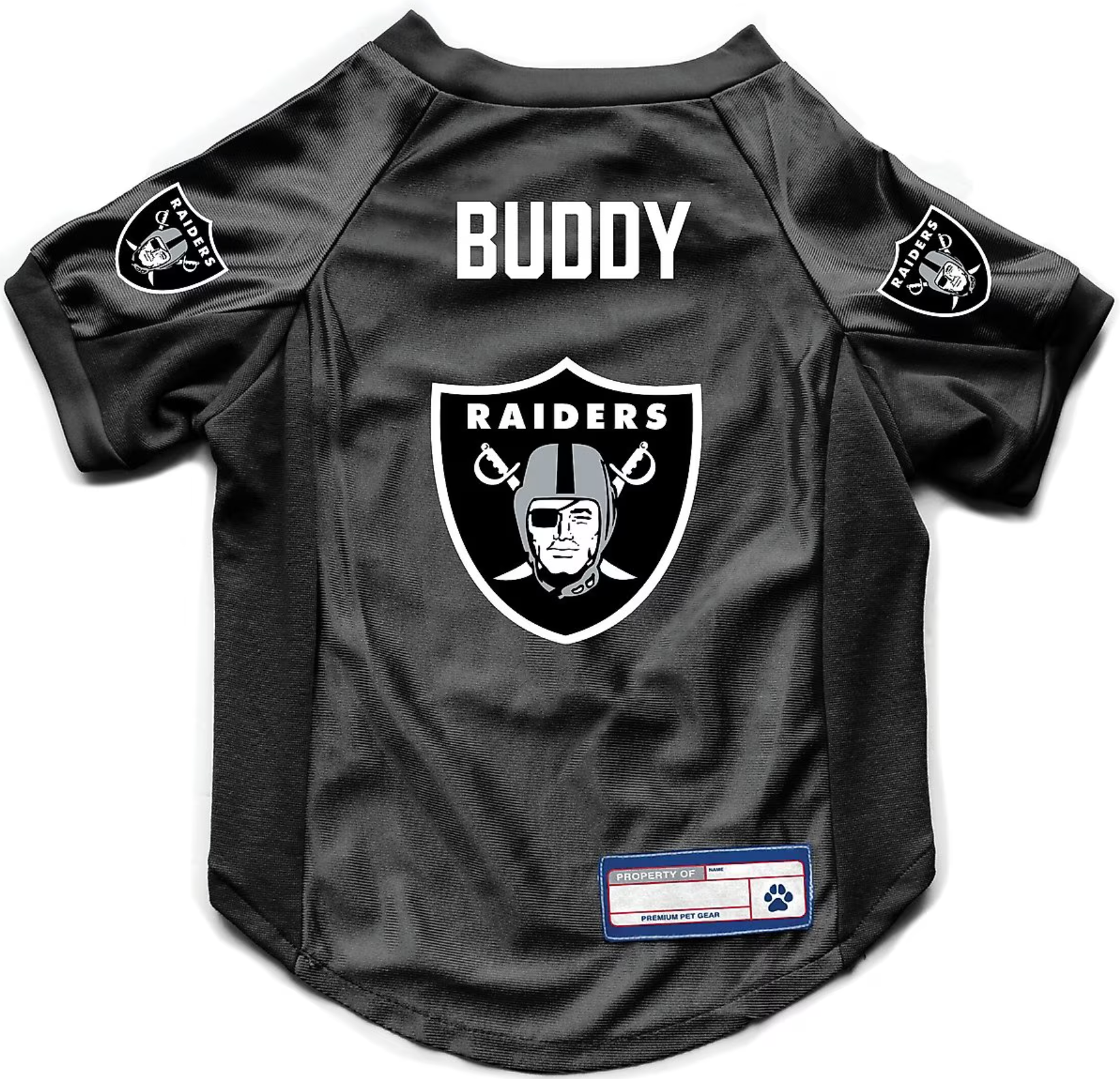 NFL Buddy Stretch Dog & Cat Jersey, Las Vegas Raiders