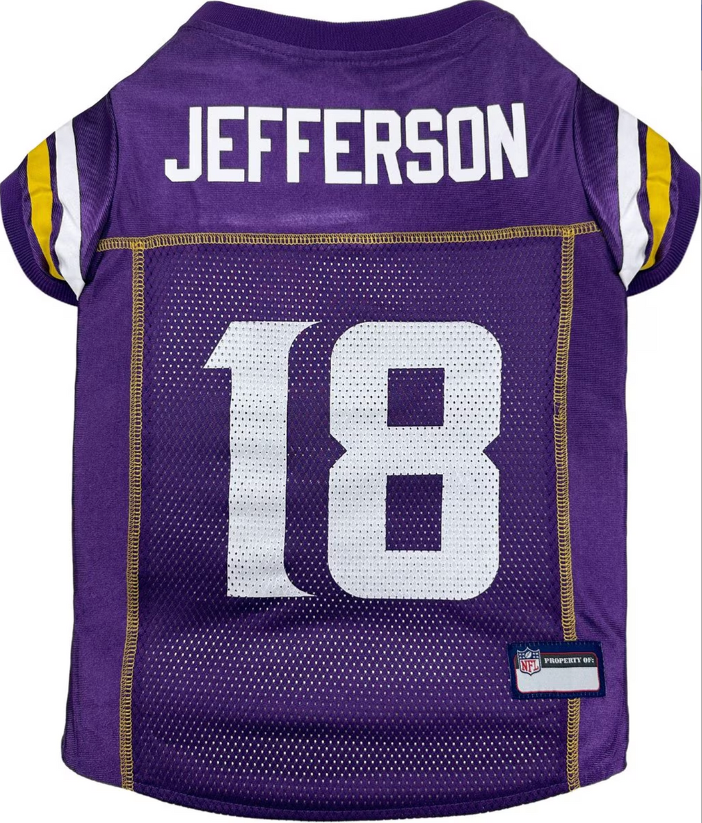 Pets First NFLPA Justin Jefferson Dog & Cat Jersey
