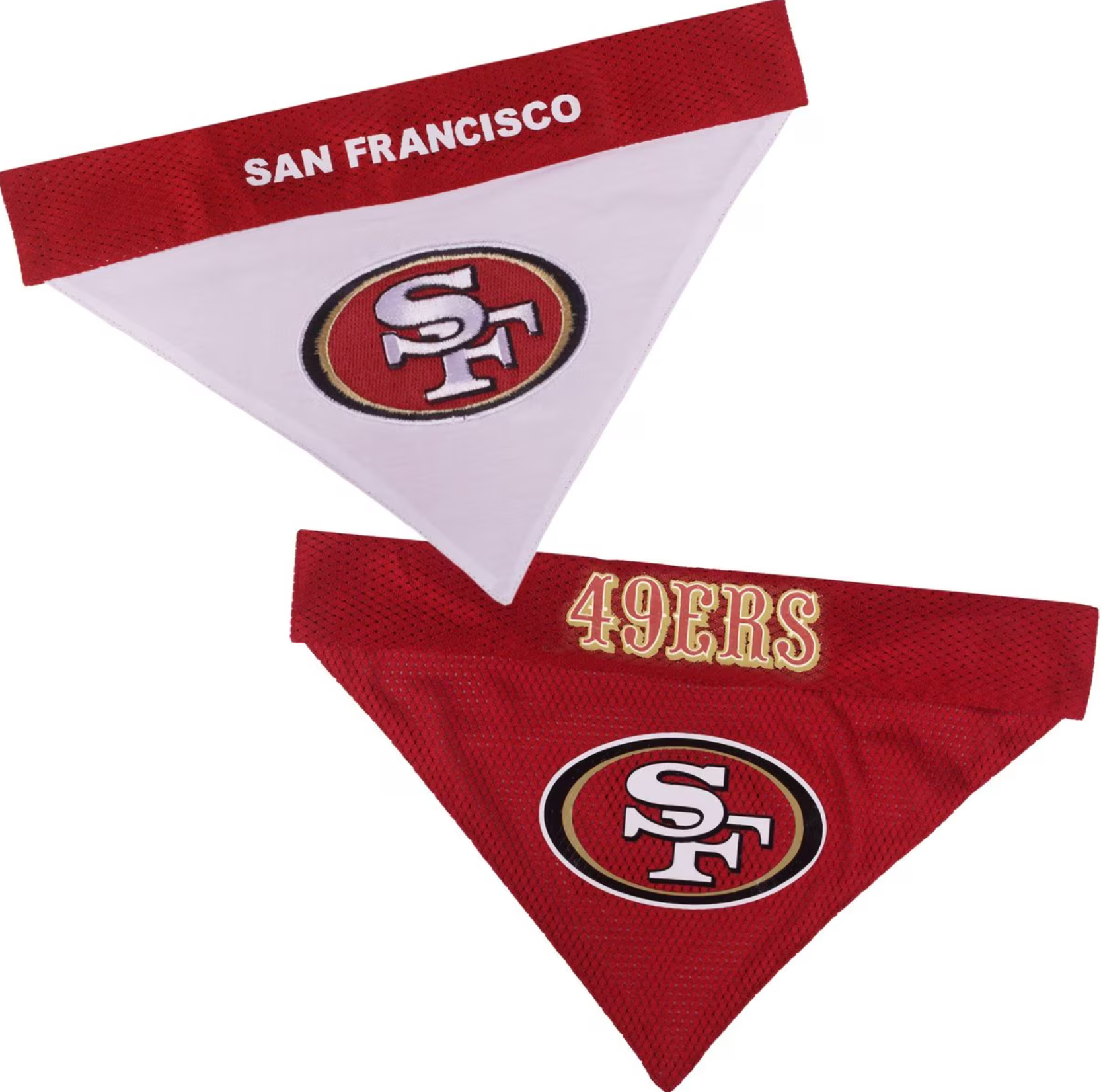 Pets First NFL San Francisco 49Ers Reversible Dog & Cat Bandana