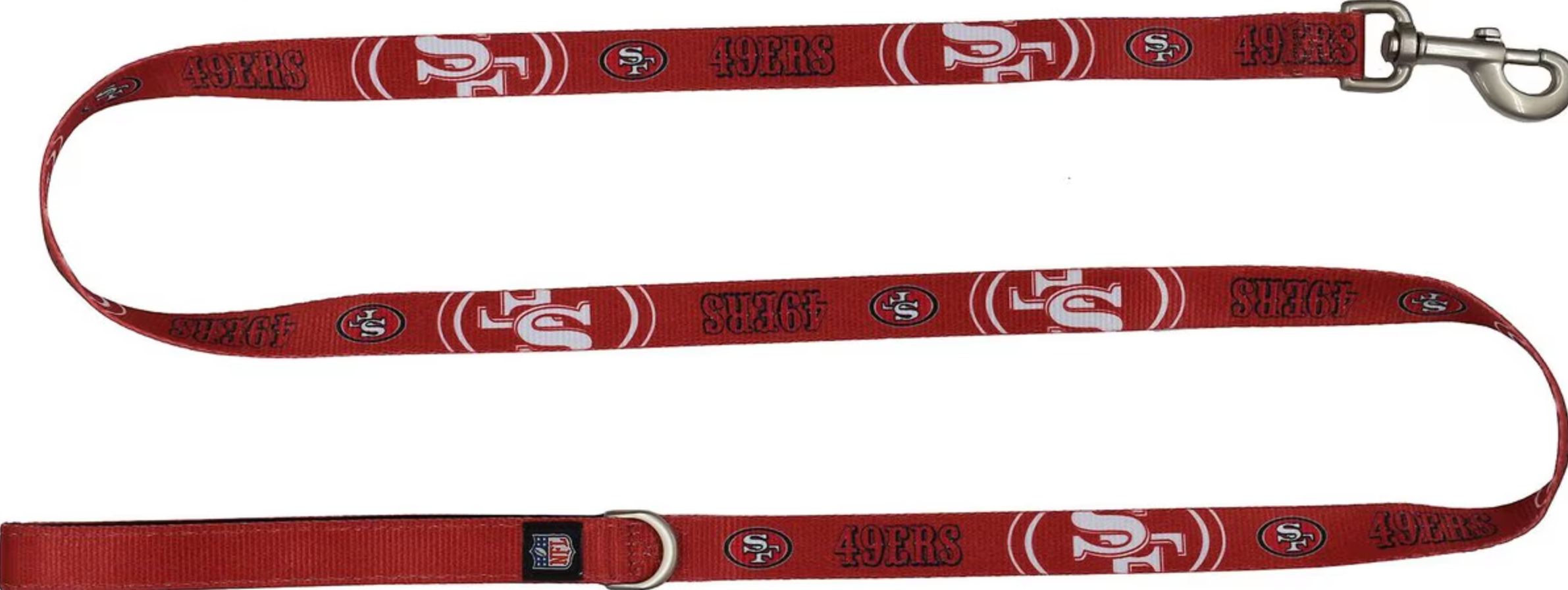 Littlearth NFL Premium Dog & Cat Lead, San Francisco 49ers
