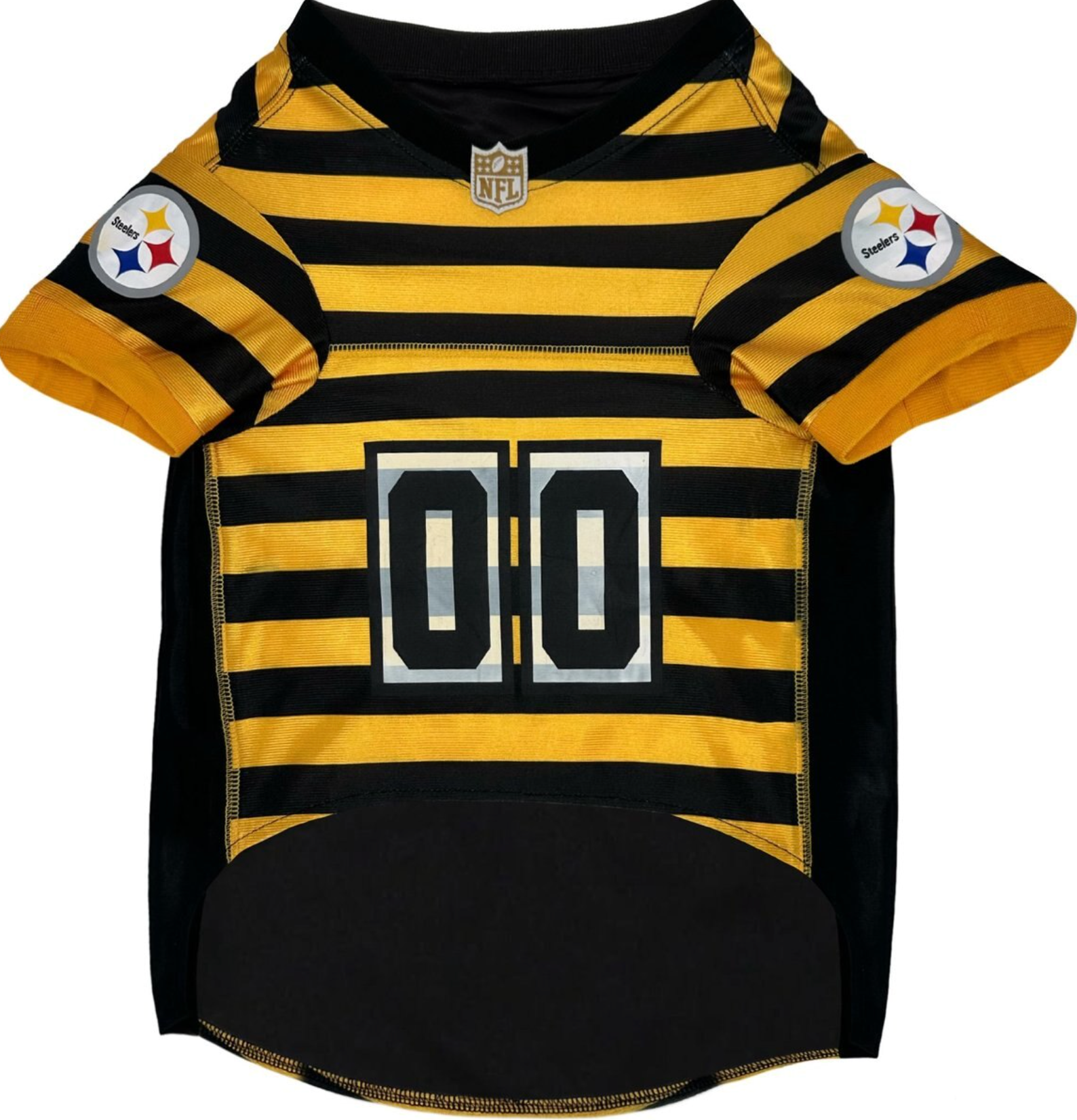 Pets First NFL Pittsburgh Steelers Bumble Bee Throwback Dog & Cat Jersey