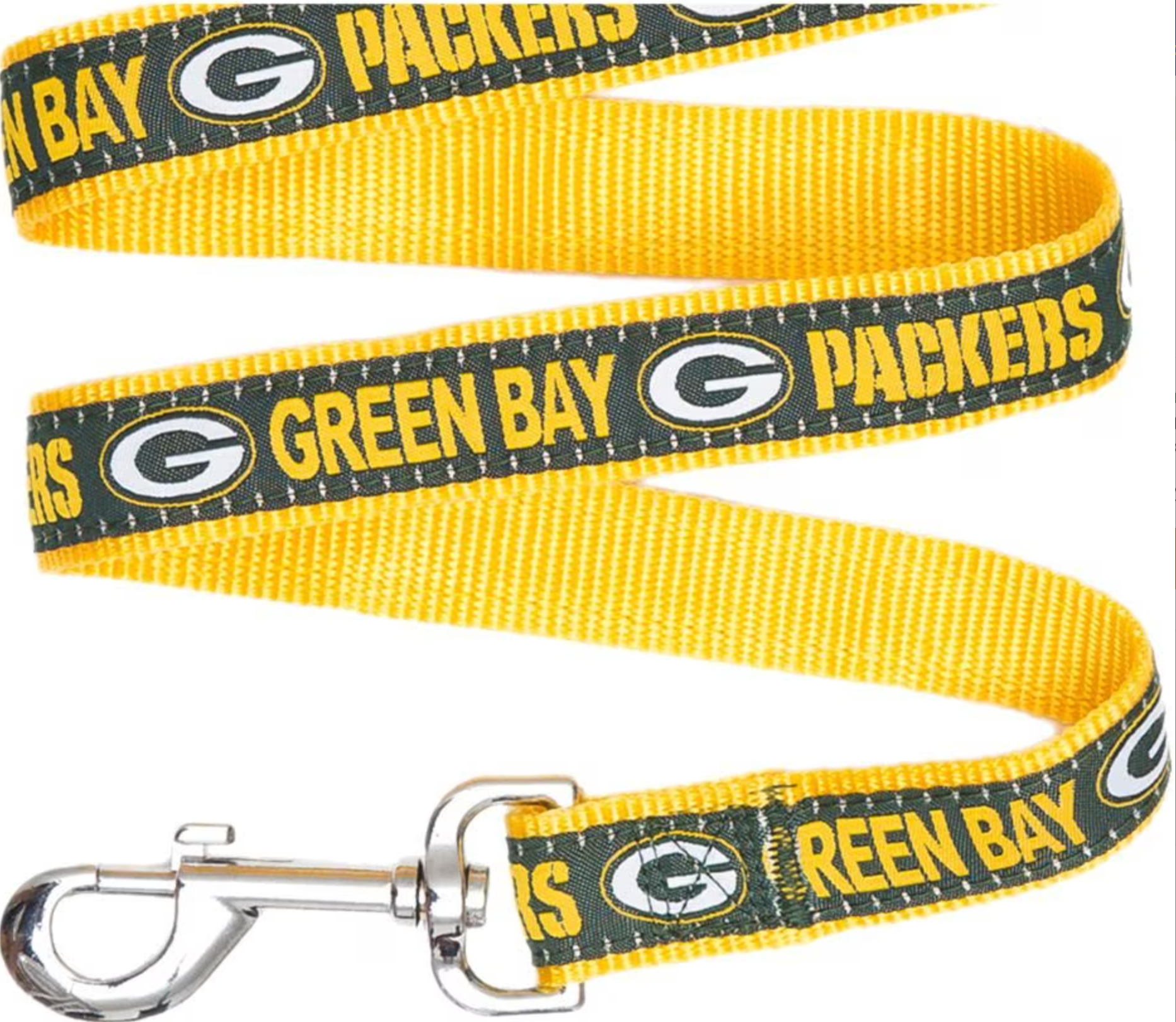 Pets First NFL Nylon Dog Leash, Green Bay Packers