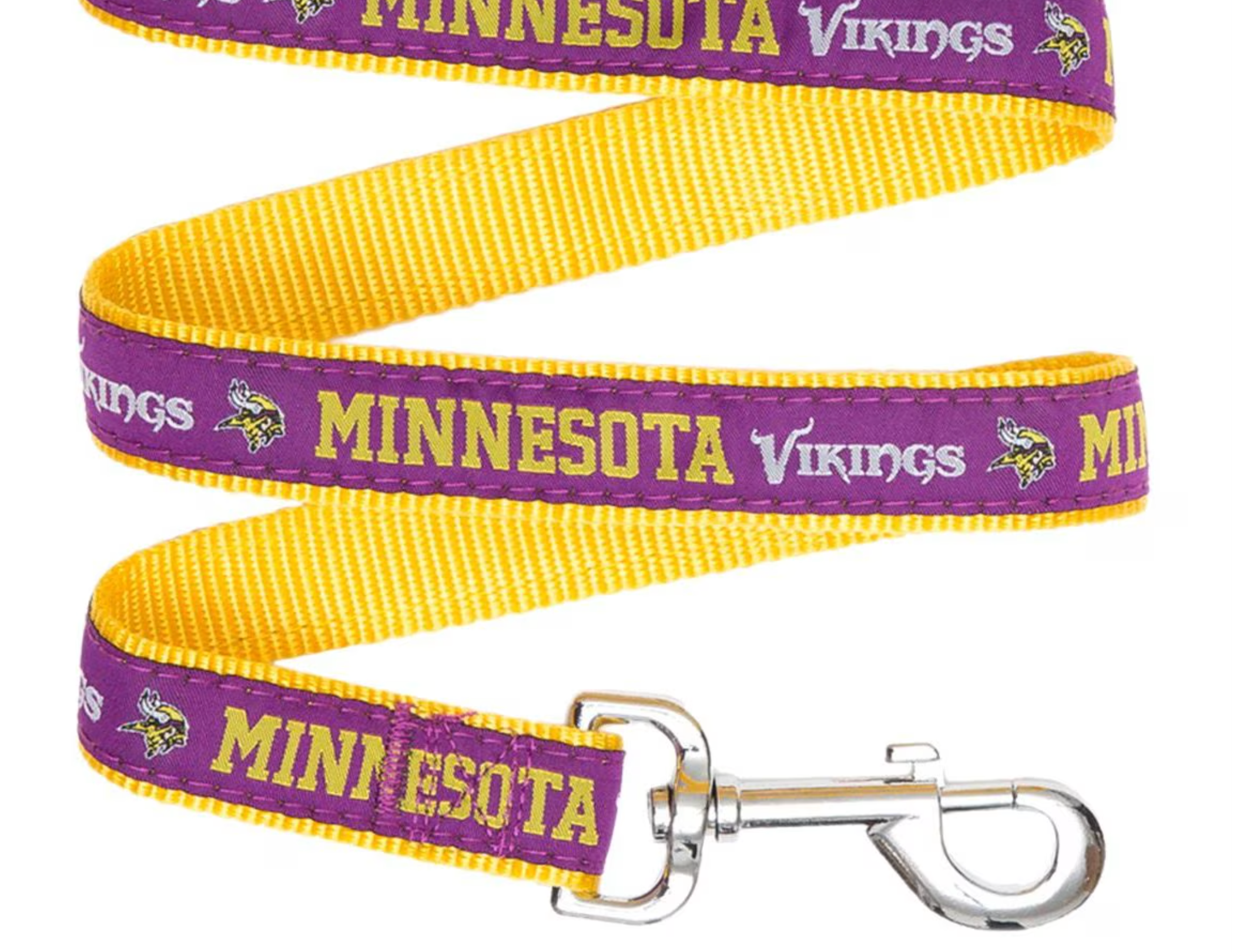 Pets First NFL Nylon Dog Leash, Minnesota Vikings