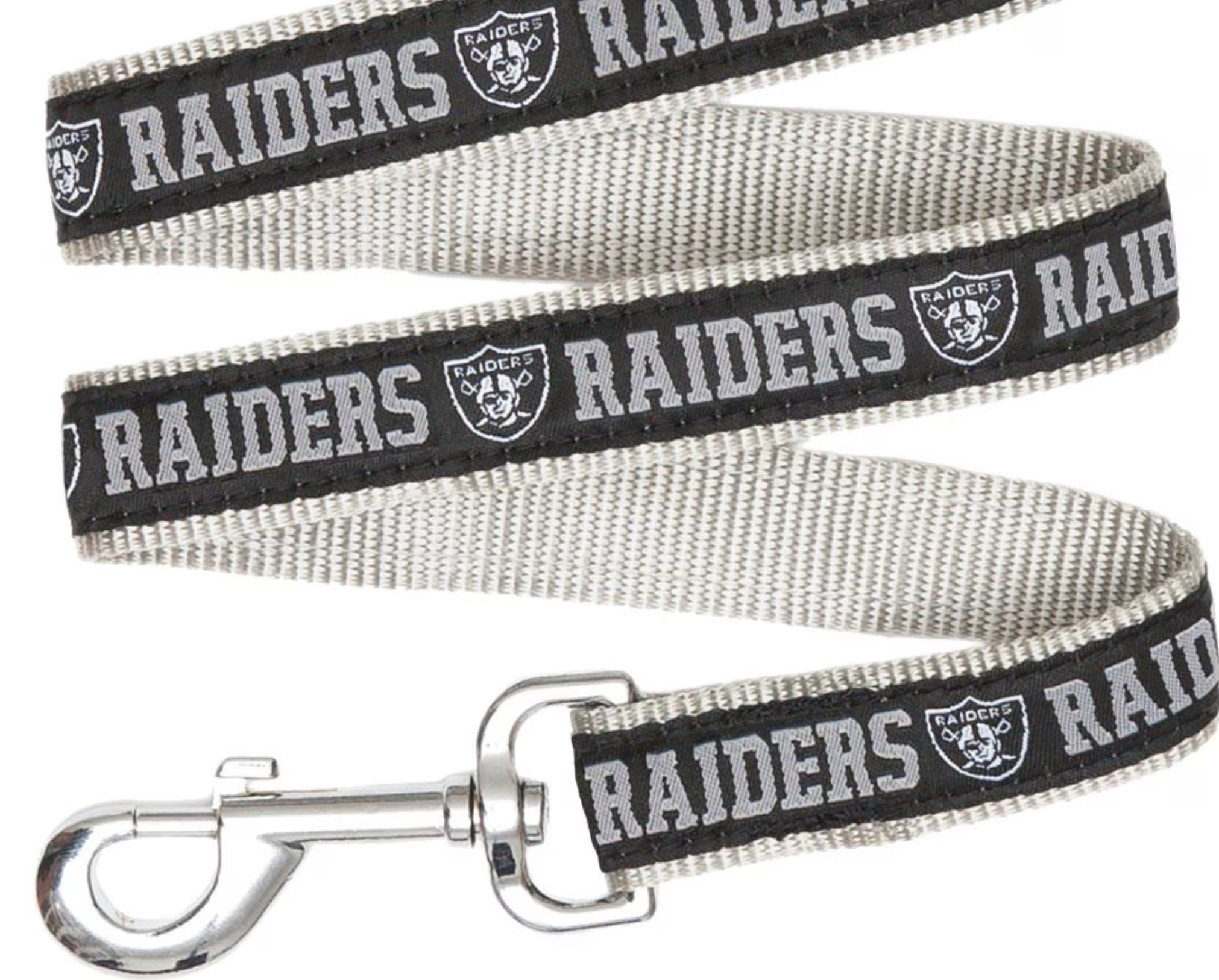 Pets First NFL Nylon Dog Leash, Las Vegas Raiders