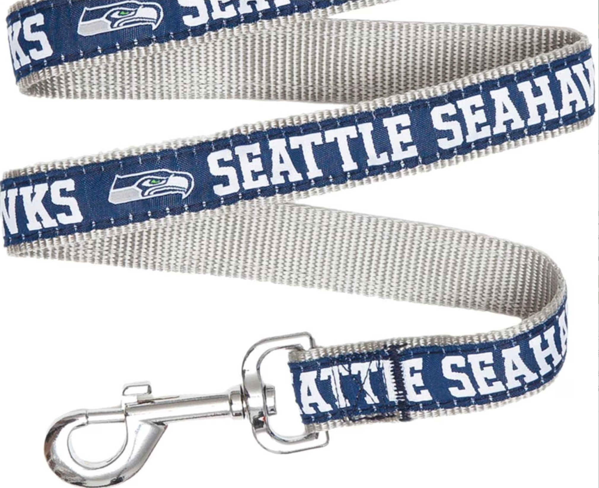 Pets First NFL Nylon Dog Leash, Seattle Seahawks