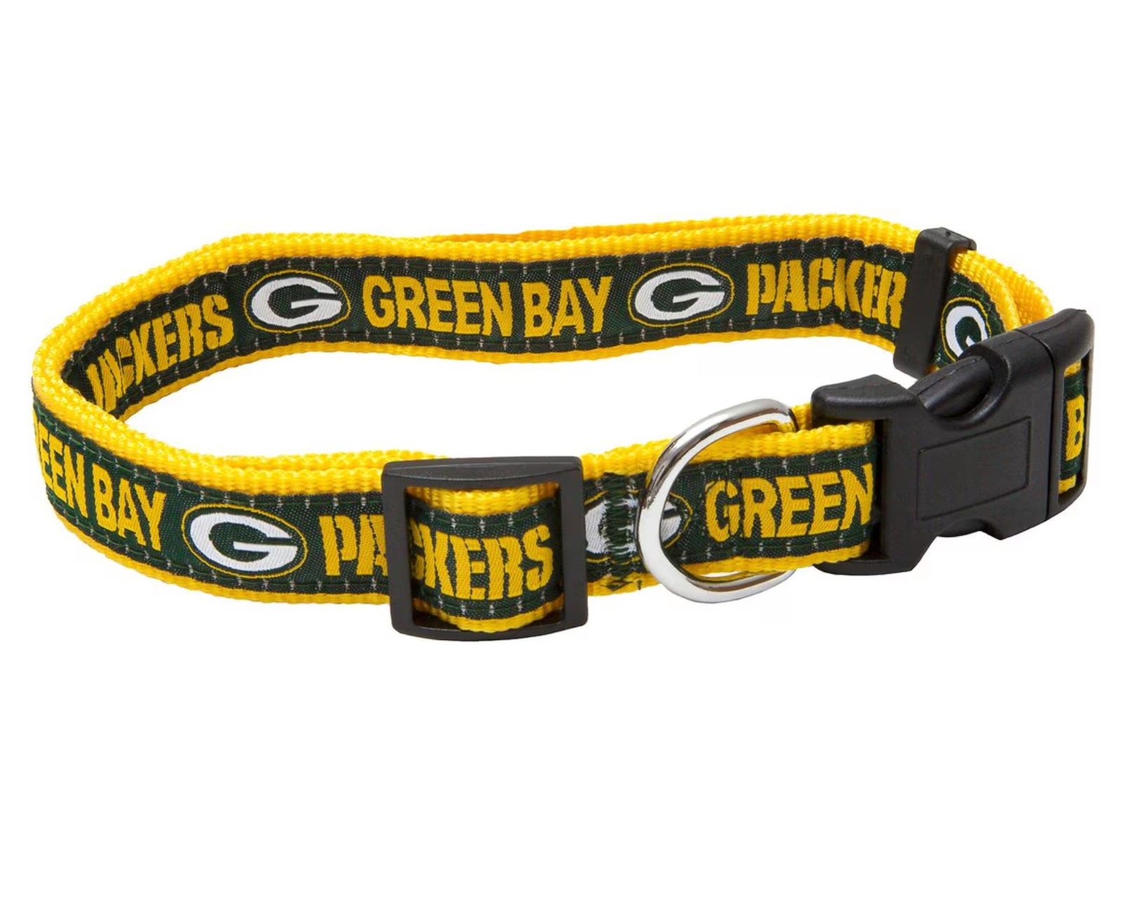 Pets First NFL Nylon Dog Collar, Green Bay Packers