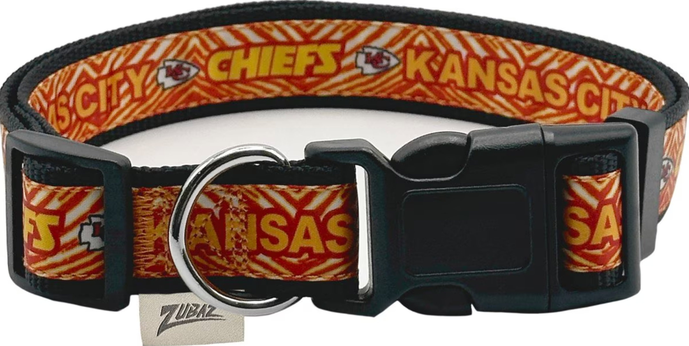 Pets First Kansas City Chiefs Zubaz Dog Collar