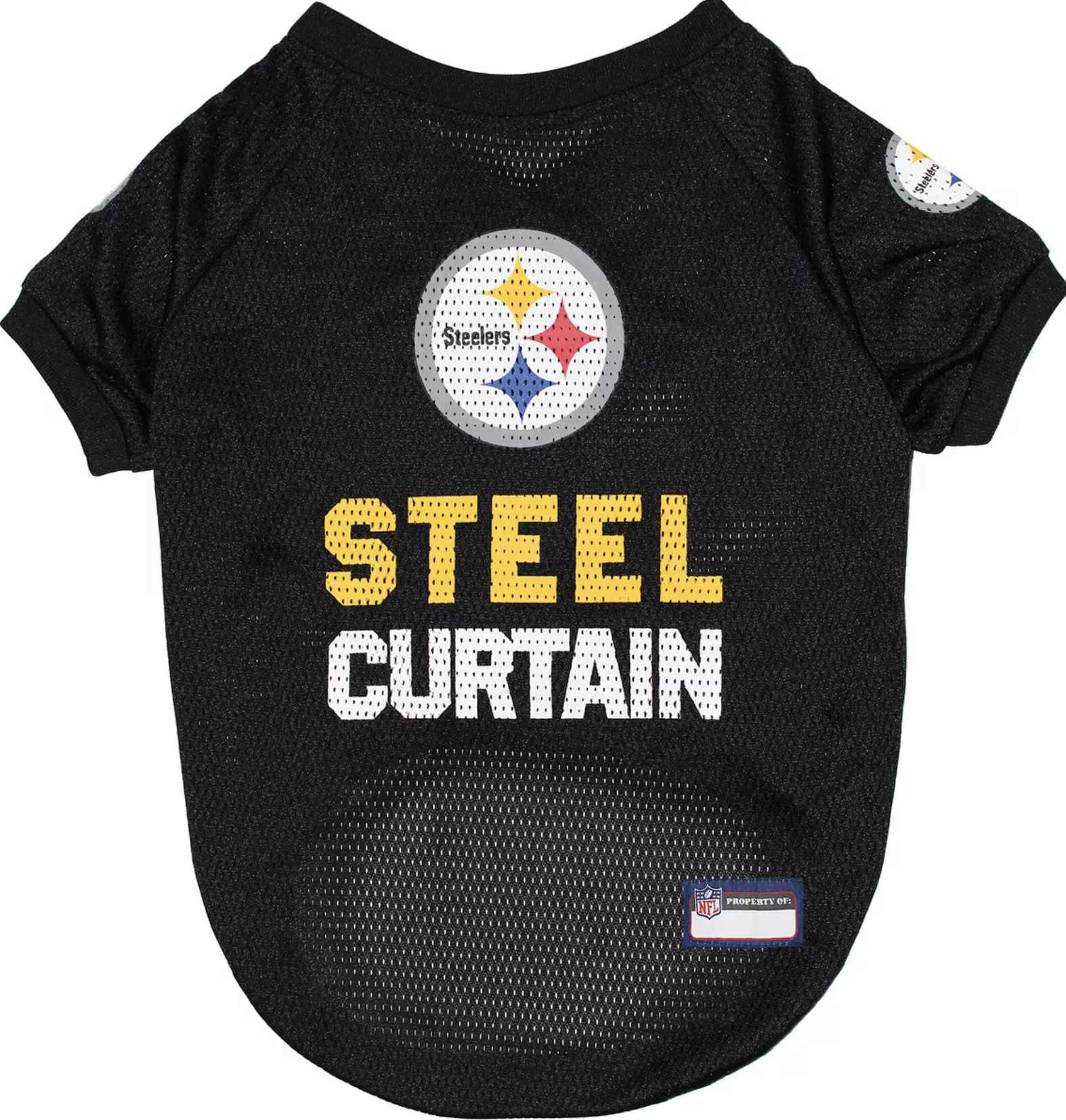 Pets First NFL Dog & Cat Raglan Jersey, Pittsburgh Steelers