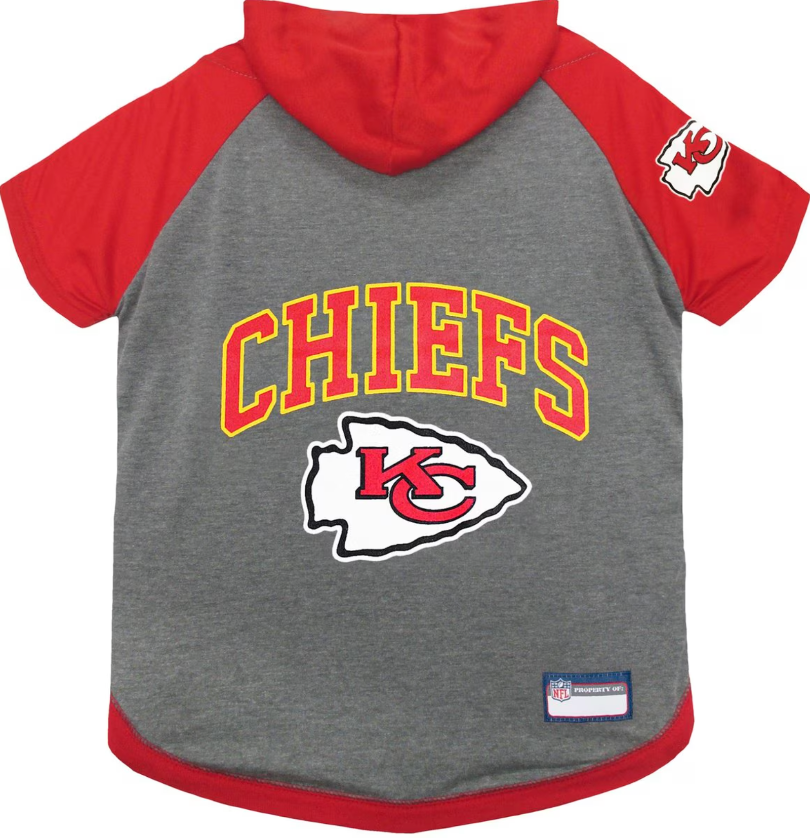 Pets First NFL Kansas City Chiefs Hoodie Dog & Cat Tee Shirt