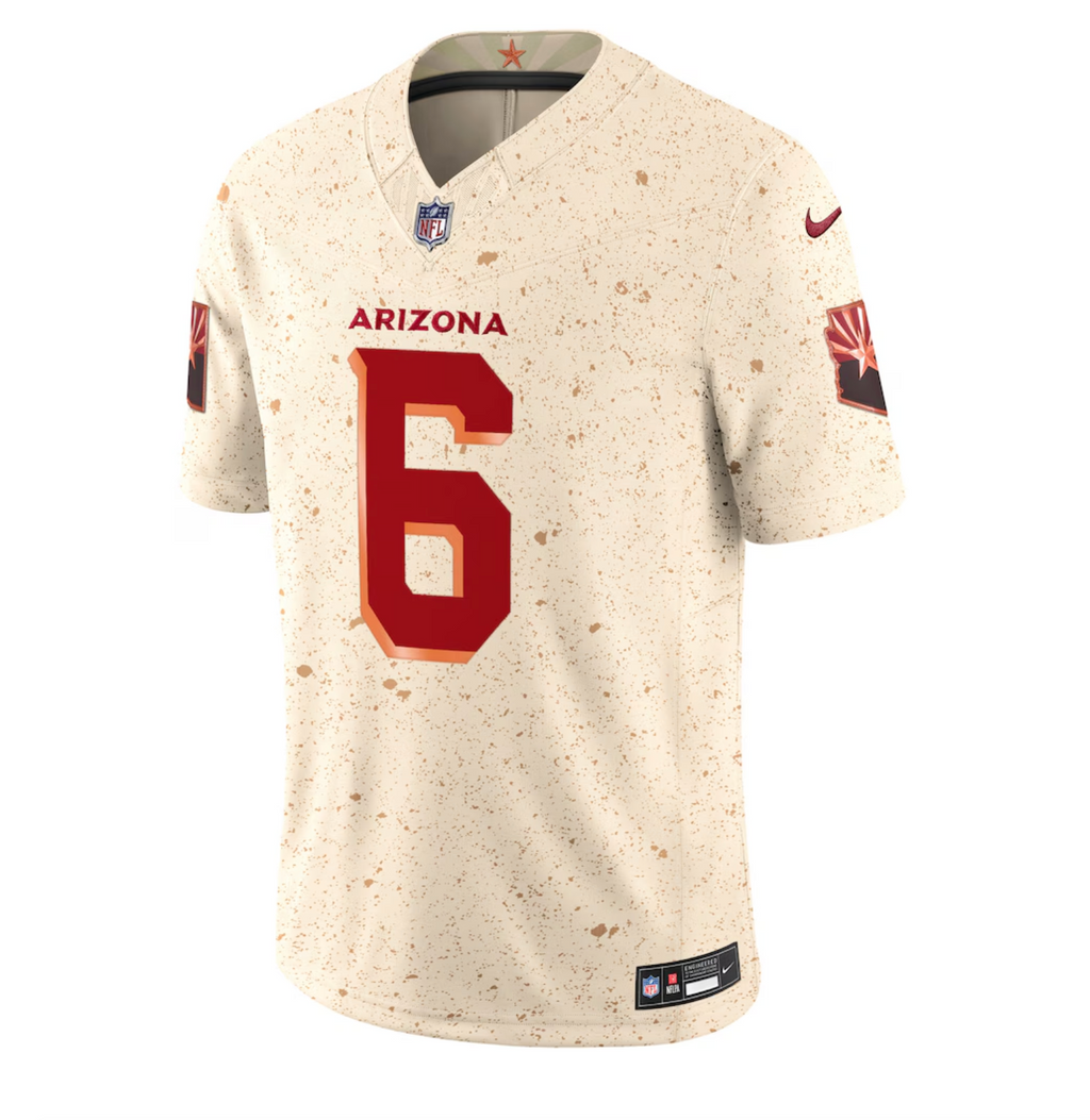 Men's Arizona Cardinals James Conner Nike Natural 2025 Rivalries Collection Limited Jersey