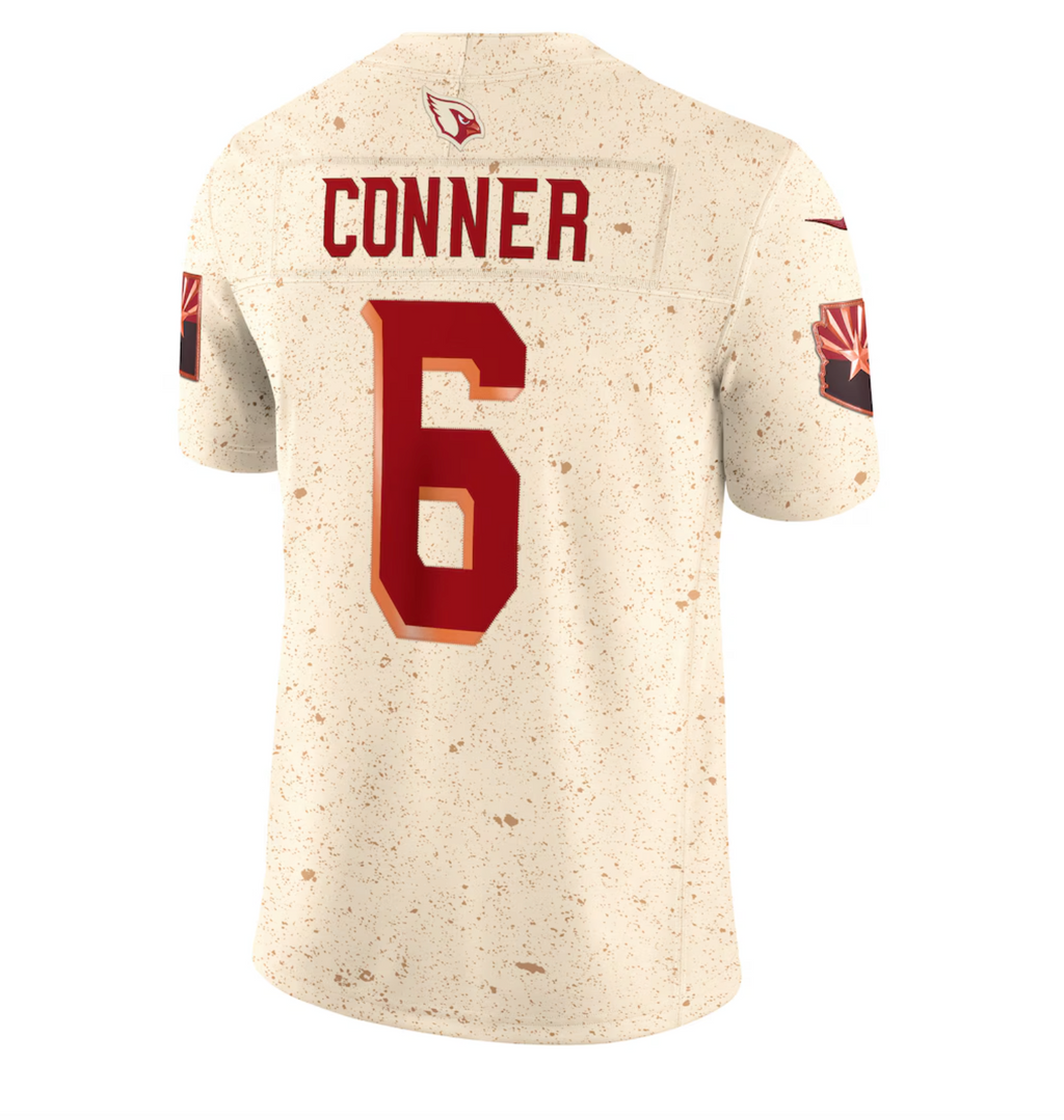 Men's Arizona Cardinals James Conner Nike Natural 2025 Rivalries Collection Limited Jersey