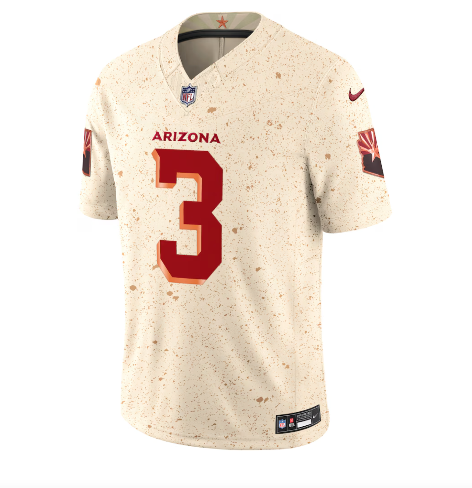 Men's Arizona Cardinals Budda Baker Nike Natural 2025 Rivalries Collection Limited Jersey