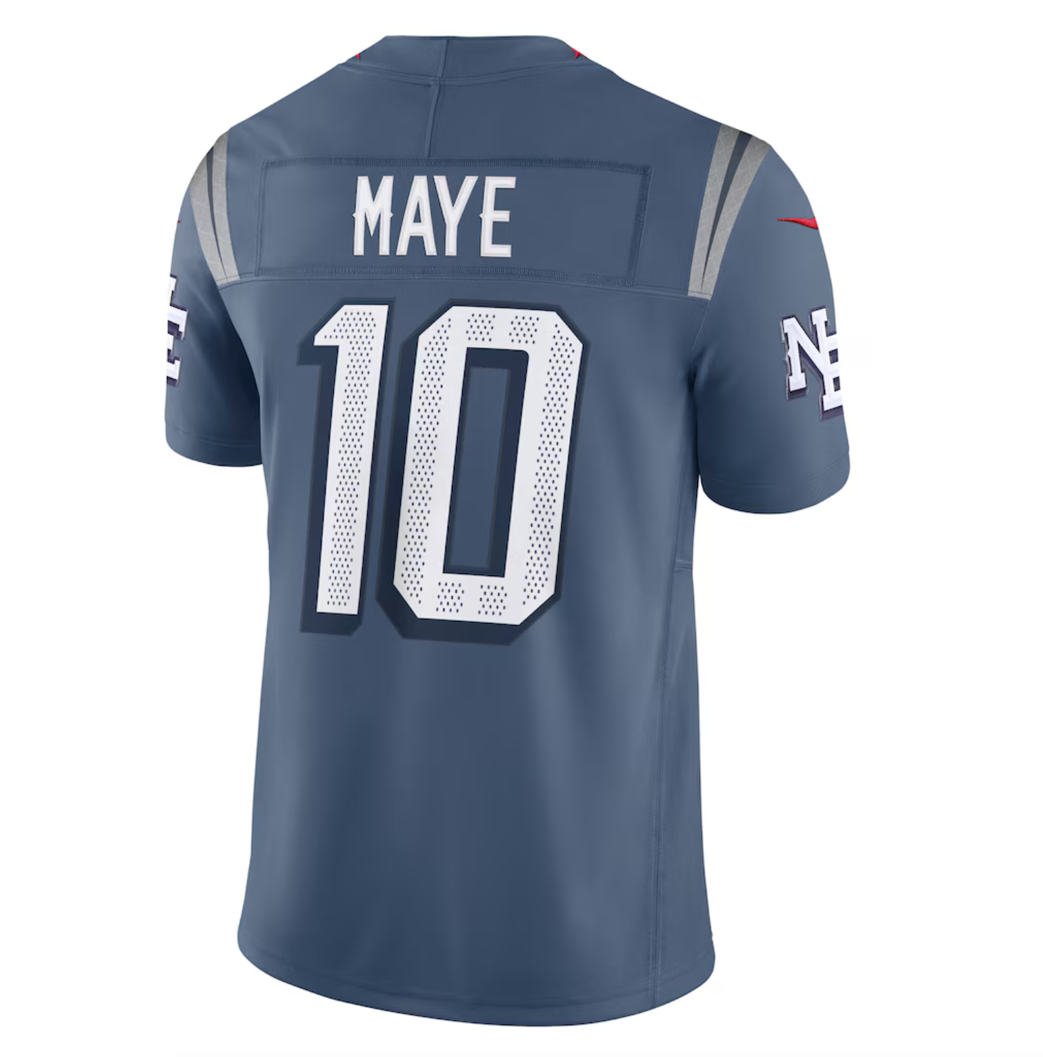 Men's New England Patriots Drake Maye Nike Storm Blue 2025 Rivalries Collection Limited Jersey