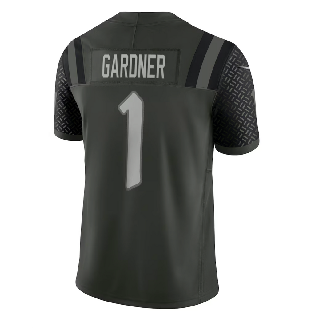 Men's New York Jets Ahmad Sauce Gardner Nike Gotham Green 2025 Rivalries Collection Limited Jersey