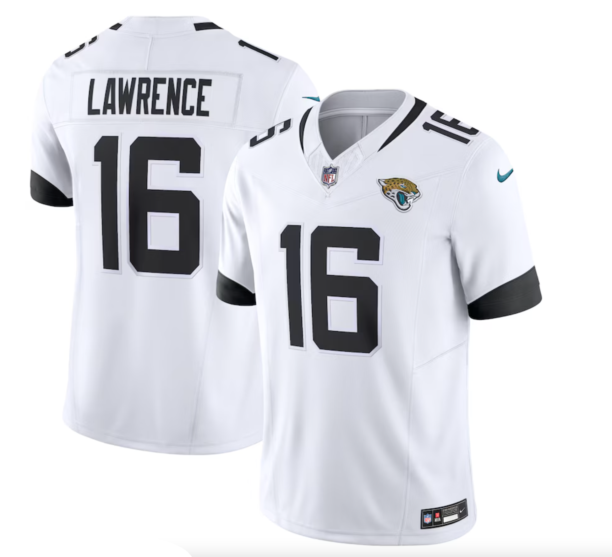 Men's Jacksonville Jaguars Trevor Lawrence Nike White Vapor F.U.S.E. Limited Jersey
